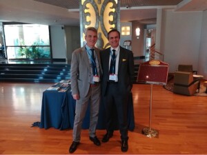 Il Professor Chessa con il Dottor Giamberti a IMAC 2022